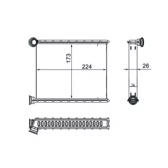 Système de chauffage MAHLE AH 270 000S