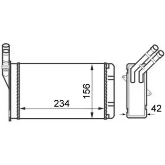 Système de chauffage MAHLE AH 43 000S