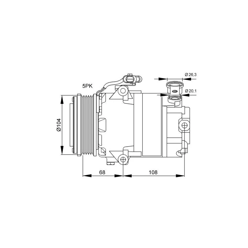 Compresseur, climatisation NRF 32082G