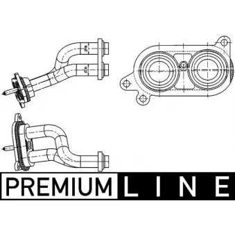 Canalisation, échangeur de chaleur MAHLE AHX 3 000P