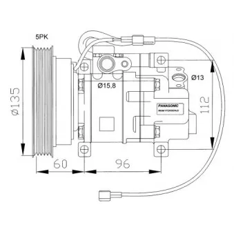 Compresseur, climatisation NRF 32096G