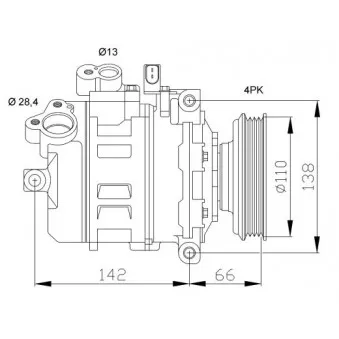 Compresseur, climatisation NRF 32106G
