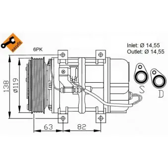 Compresseur, climatisation NRF 32109G