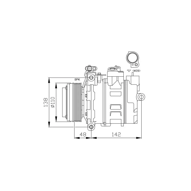 Compresseur, climatisation NRF 32116G