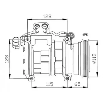 Compresseur, climatisation NRF 32122G
