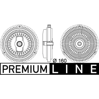 Embrayage, ventilateur de radiateur MAHLE CFC 107 000P