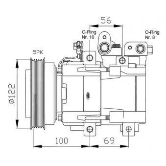 Compresseur, climatisation NRF 32124G