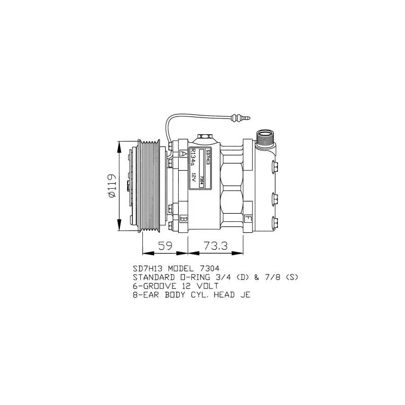 Compresseur, climatisation NRF 32140G