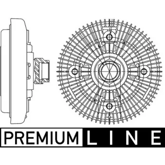 Embrayage, ventilateur de radiateur MAHLE CFC 206 000P