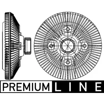 Embrayage, ventilateur de radiateur MAHLE CFC 209 000P