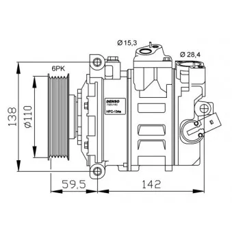 Compresseur, climatisation NRF 32146G
