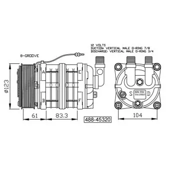Compresseur, climatisation NRF 32160G