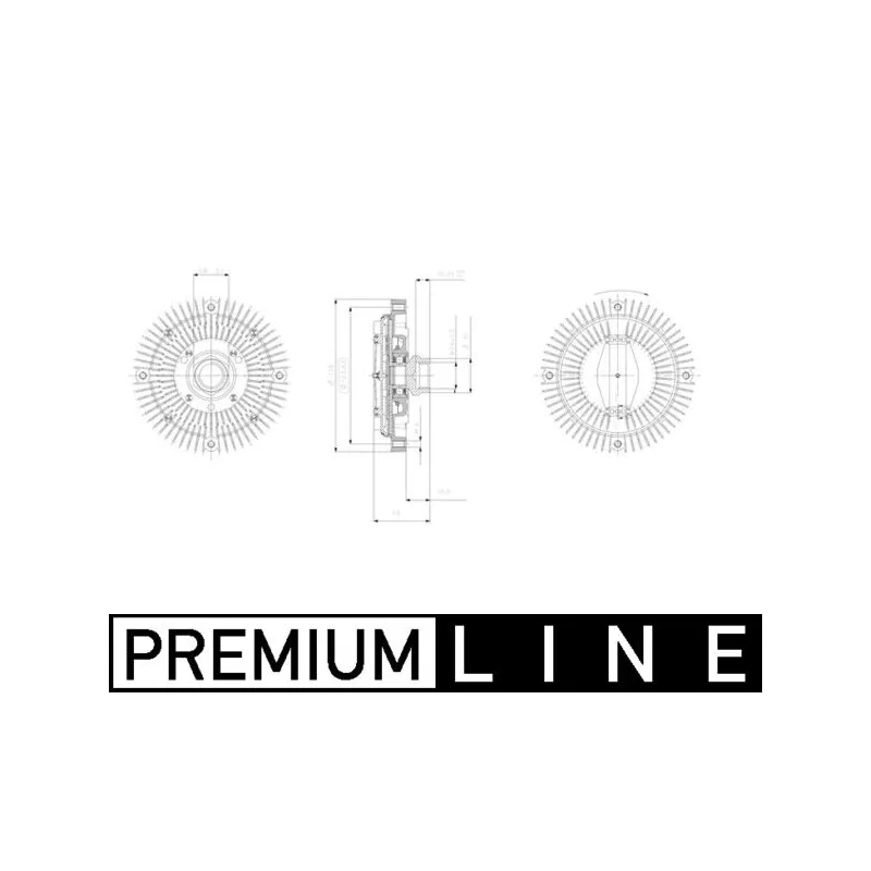 Embrayage, ventilateur de radiateur MAHLE CFC 47 001P