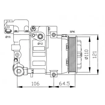Compresseur, climatisation NRF 32175G