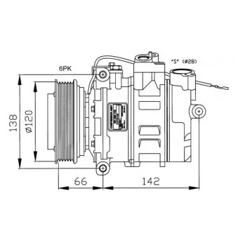 Compresseur, climatisation NRF 32177G