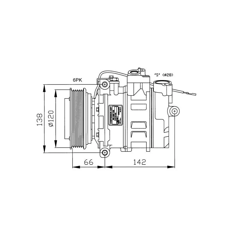 Compresseur, climatisation NRF 32177G