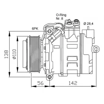 Compresseur, climatisation NRF 32178G