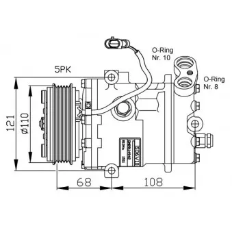 Compresseur, climatisation NRF 32197G