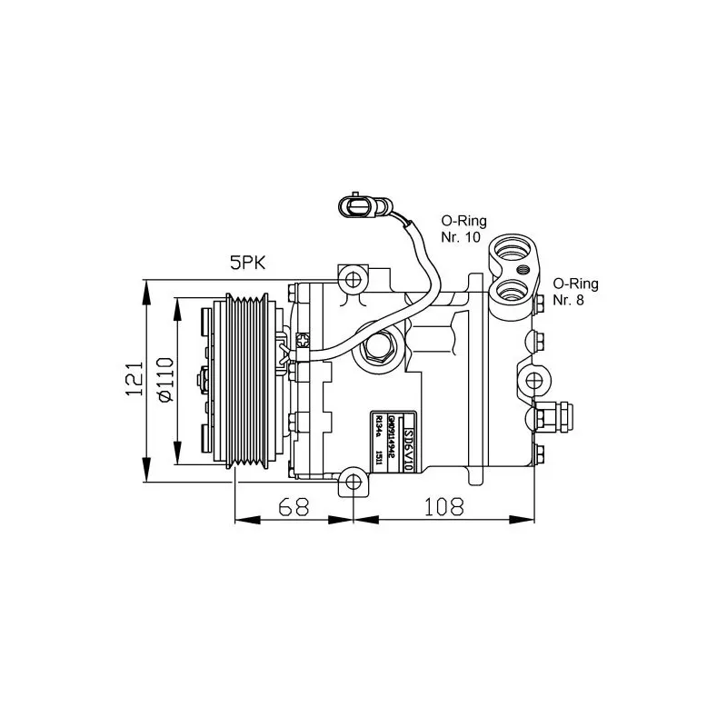 Compresseur, climatisation NRF 32197G