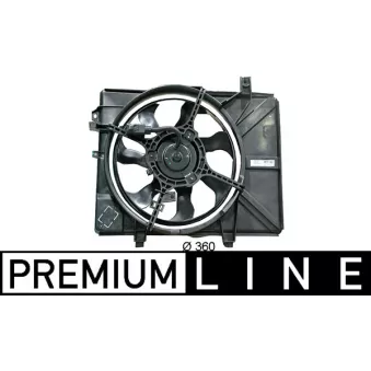 Ventilateur, refroidissement du moteur MAHLE CFF 127 000P