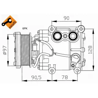 Compresseur, climatisation NRF 32199G