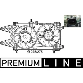 Ventilateur, refroidissement du moteur MAHLE CFF 140 000P