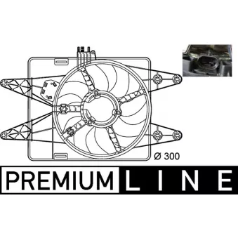 Ventilateur, refroidissement du moteur MAHLE CFF 144 000P