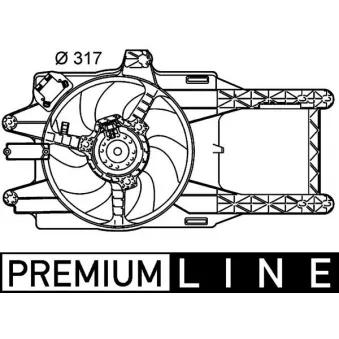 Ventilateur, refroidissement du moteur MAHLE CFF 145 000P
