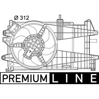 Ventilateur, refroidissement du moteur MAHLE CFF 151 000P
