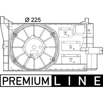 Ventilateur, refroidissement du moteur MAHLE CFF 154 000P