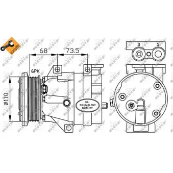 Compresseur, climatisation NRF 32201