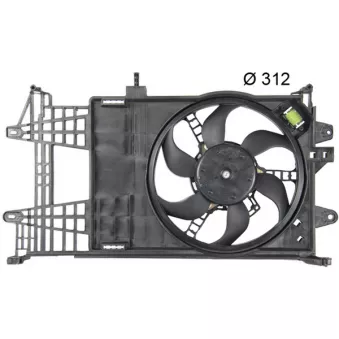 Ventilateur, refroidissement du moteur MAHLE CFF 155 000P