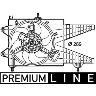 Ventilateur, refroidissement du moteur MAHLE CFF 156 000P