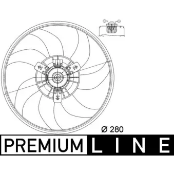 Ventilateur, refroidissement du moteur MAHLE