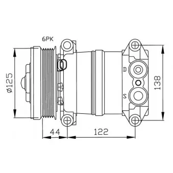 Compresseur, climatisation NRF 32202G