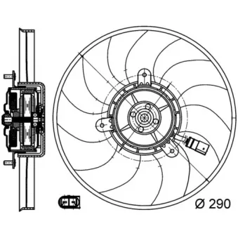 Ventilateur, refroidissement du moteur MAHLE CFF 171 000S