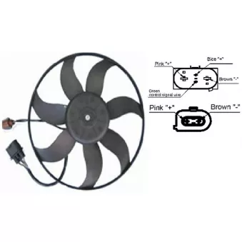 Ventilateur, refroidissement du moteur MAHLE CFF 187 001S