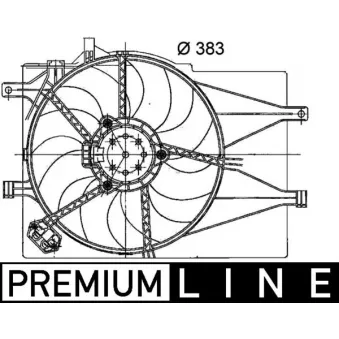 Ventilateur, refroidissement du moteur MAHLE CFF 200 000P