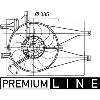 Ventilateur, refroidissement du moteur MAHLE CFF 203 000P