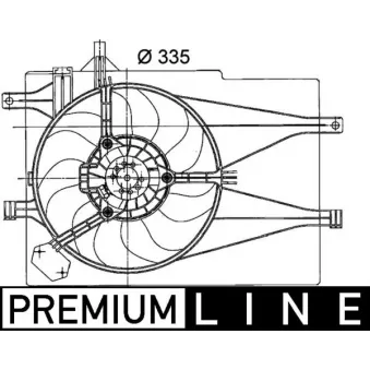 Ventilateur, refroidissement du moteur MAHLE CFF 204 000P