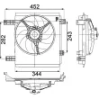 Ventilateur, refroidissement du moteur MAHLE CFF 213 000P - Visuel 3