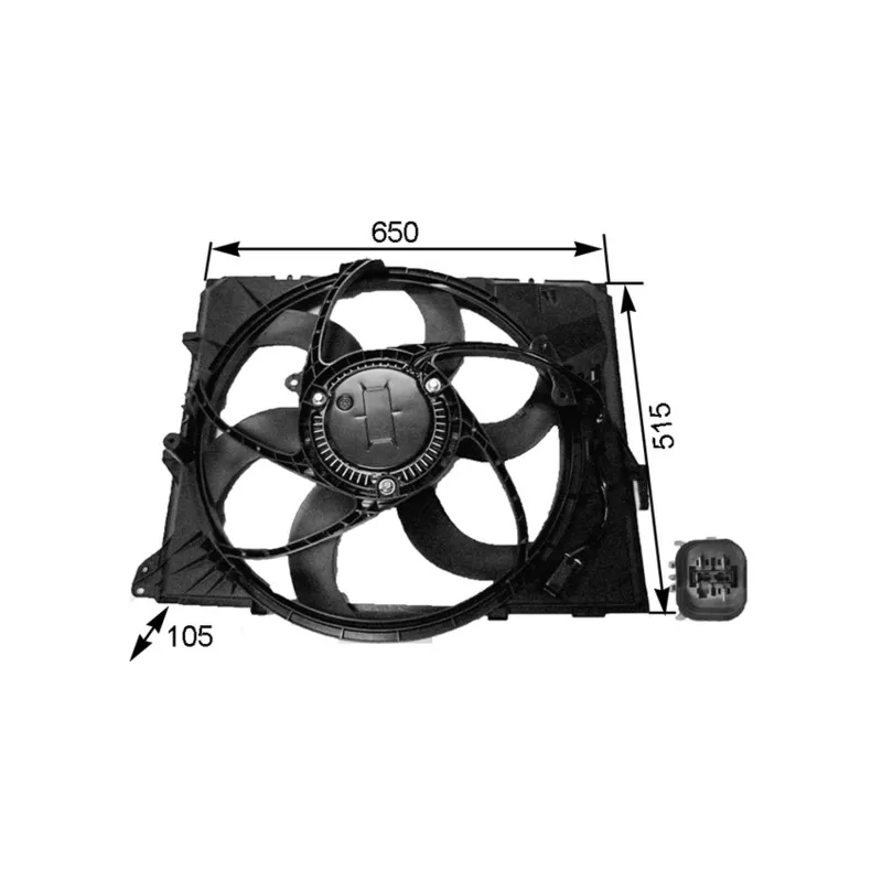 Ventilateur, refroidissement du moteur MAHLE CFF 264 000S