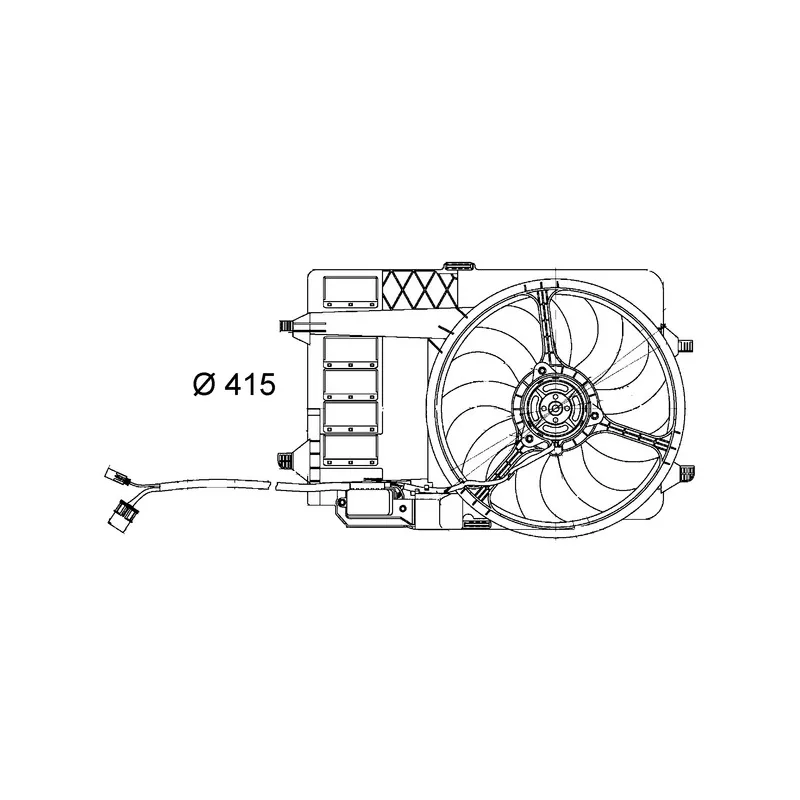 Ventilateur, refroidissement du moteur MAHLE CFF 29 000S