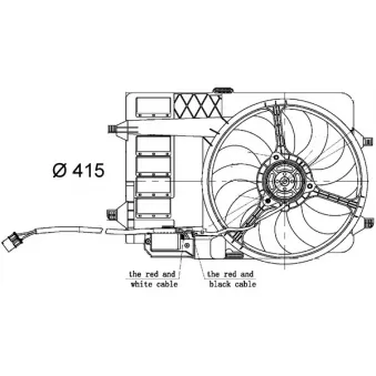 Ventilateur, refroidissement du moteur MAHLE CFF 30 000S