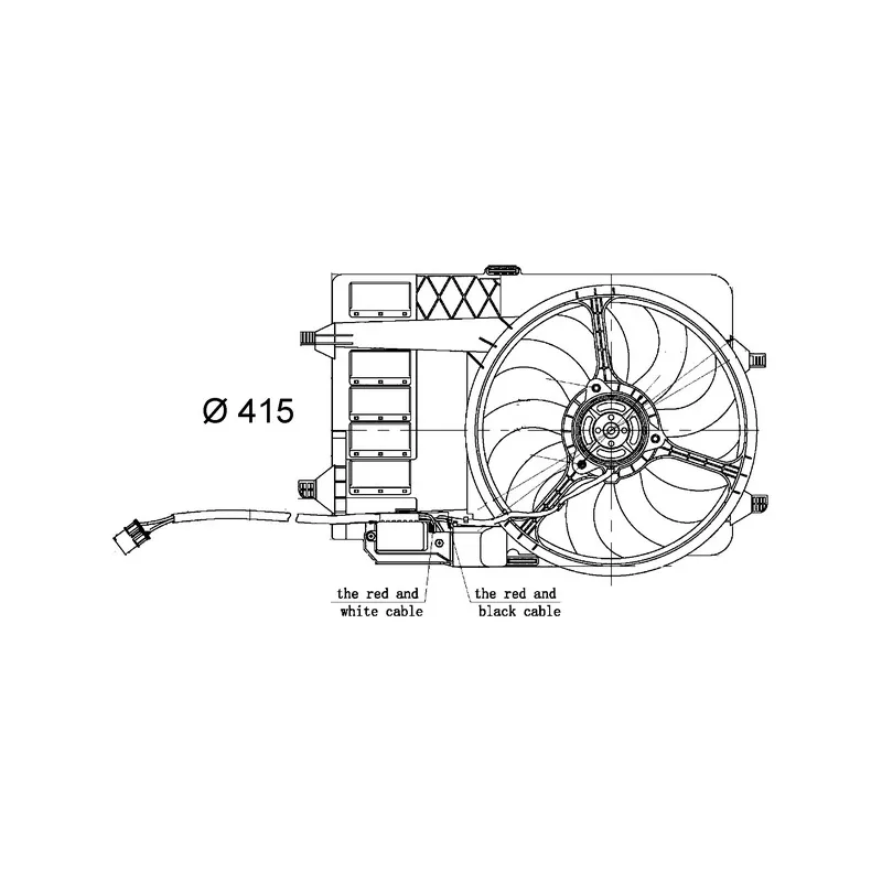 Ventilateur, refroidissement du moteur MAHLE CFF 30 000S