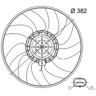 Ventilateur, refroidissement du moteur MAHLE CFF 32 000S