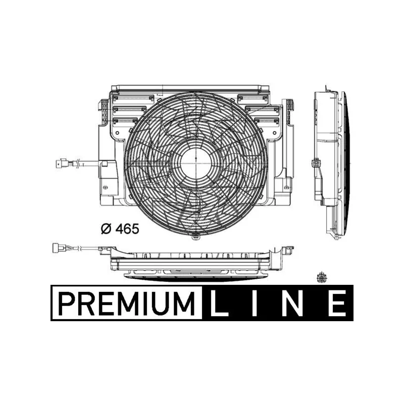 Ventilateur, refroidissement du moteur MAHLE CFF 348 000P