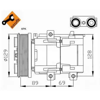 Compresseur, climatisation NRF 32212G