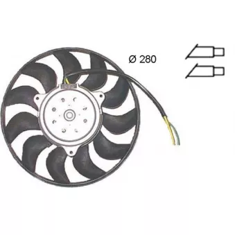 Ventilateur, refroidissement du moteur MAHLE CFF 372 000S