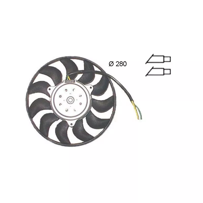 Ventilateur, refroidissement du moteur MAHLE CFF 372 000S